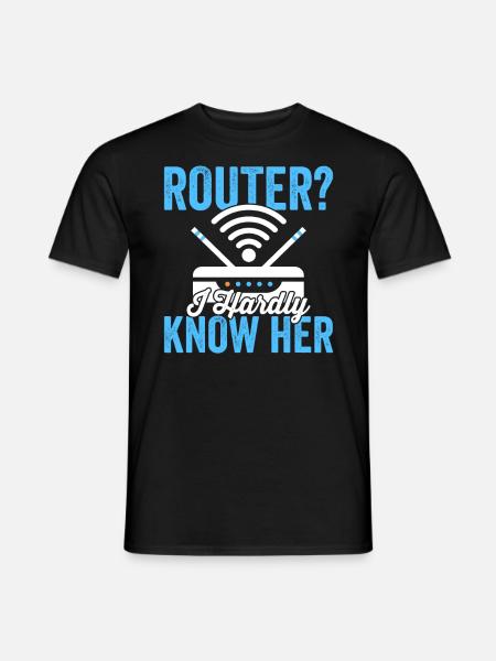 Netzwerktechniker Router Administrator Engineering - Männer T-Shirt - Schwarz