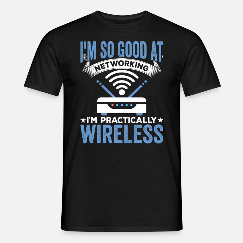 Network Technician Network Administrator - Men’s T-shirt - black