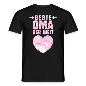 Weltbeste Oma Muttertag Beste Oma Super Grandma - Männer T-Shirt - Schwarz - Vorne - AI Model Male 178 light (178cm)