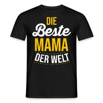 Die Beste Mama der Welt weltbeste Mama Muttertag - Männer T-Shirt - Schwarz - Vorne - AI Model Male 178 light (178cm)