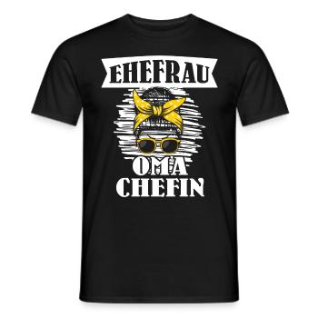 Oma Ehefrau Chefin Legende Großmutter Grandma - Männer T-Shirt - Schwarz - Vorne - AI Model Male 178 light (178cm)