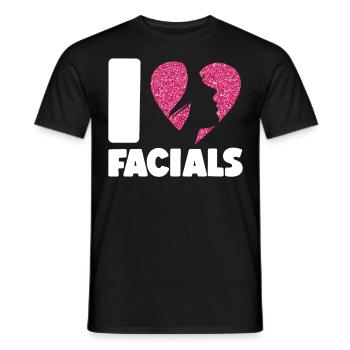 Cute Esthetician Skincare - Men's T-Shirt - black - Front - AI Model Male 178 light (178cm)