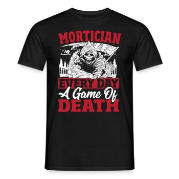Morticiens Un jeu de mort au quotidien - T-shirt homme - noir - Devant - AI Model Male 178 light (178cm)