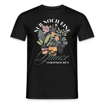 Nur noch eine Pflanze Versprochen: Naturfreunde - Männer T-Shirt - Schwarz - Vorne - AI Model Male 178 light (178cm)
