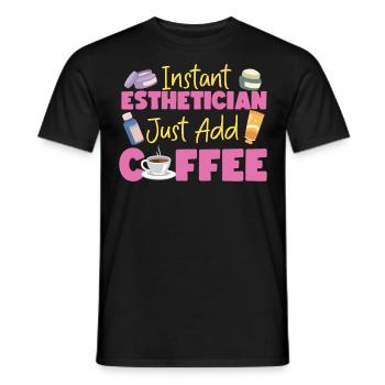 Cute Licensed Esthetician Skincare - Männer T-Shirt - Schwarz - Vorne - AI Model Male 178 light (178cm)