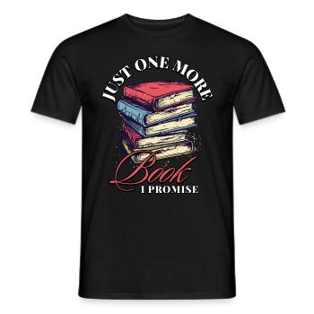Encore un livre que je promets: Bookworms Design - T-shirt homme - noir - Devant - AI Model Male 178 light (178cm)