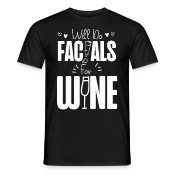 Cute Esthetician Skincare - Men's T-Shirt - black - Front - AI Model Male 178 light (178cm)