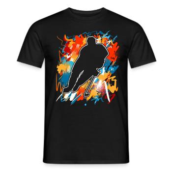 Eishockey Hockey sur glace - T-shirt homme - noir - Devant - AI Model Male 178 light (178cm)