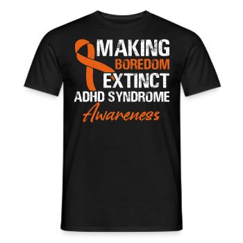 Langeweile Aussterben Lassen Adhs-syndrom - Männer T-Shirt - Schwarz - Vorne - AI Model Male 178 light (178cm)