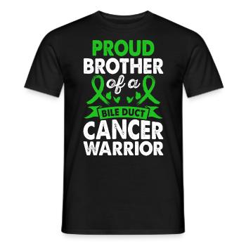 Frère De La Conscience Guerrière Du Cancer Des Voies Biliaires - T-shirt homme - noir - Devant - AI Model Male 178 light (178cm)