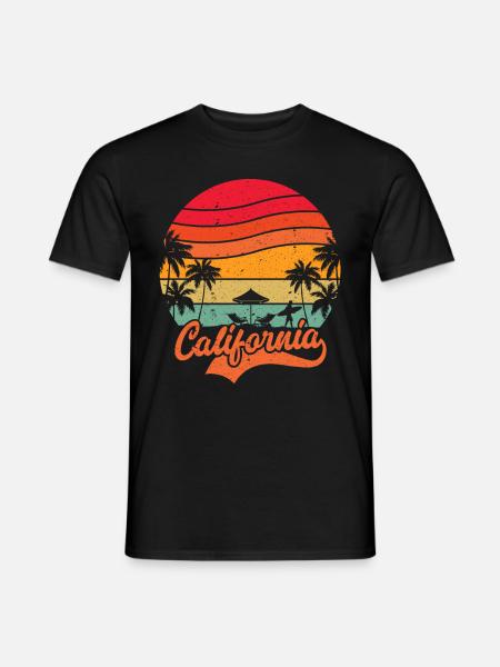 California Summer Vacation - Men's T-Shirt - black