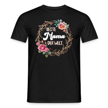 Beste Mama der Welt Muttertag weltbeste Mama - Männer T-Shirt - Schwarz - Vorne - AI Model Male 178 light (178cm)
