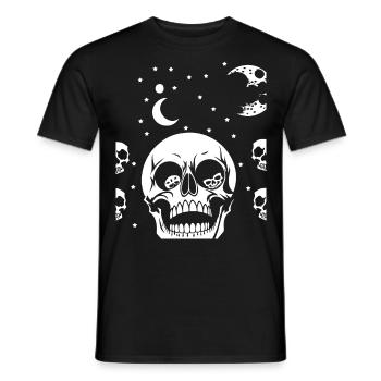 Horreur Crâne Crâne Art Crâne Gothique Heavy Metal - T-shirt homme - noir - Devant - AI Model Male 178 light (178cm)