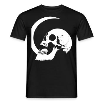 Horreur Crâne Crâne Art Crâne Gothique Heavy Metal - T-shirt homme - noir - Devant - AI Model Male 178 light (178cm)