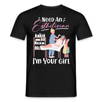 Cute Licensed Esthetician Skincare - Männer T-Shirt - Schwarz - Vorne - AI Model Male 178 light (178cm)