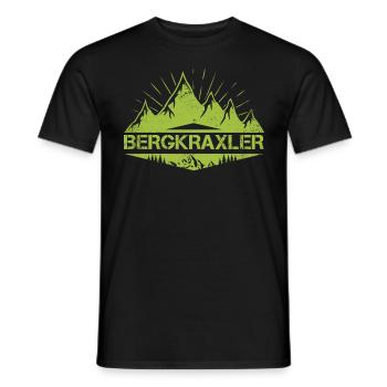 Bergkraxler Bergfan Wanderer Berge - Männer T-Shirt - Schwarz - Vorne - AI Model Male 178 light (178cm)