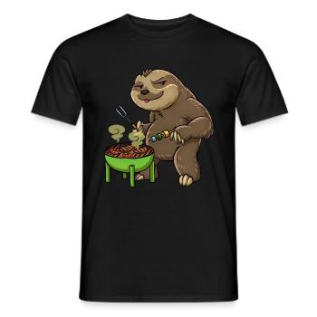 Crickets Sloth - Men's T-Shirt - black - Front - AI Model Male 178 light (178cm)
