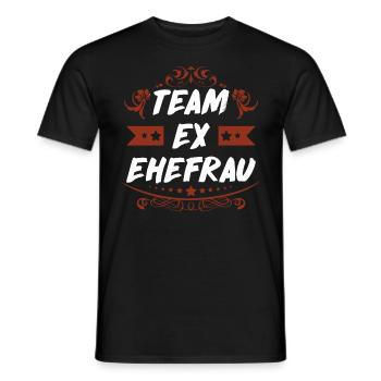 Ex Frau Scheidungsparty Glücklich Geschieden Team - Männer T-Shirt - Schwarz - Vorne - AI Model Male 178 light (178cm)