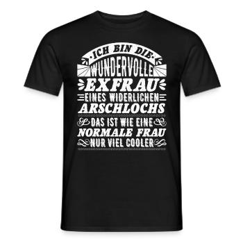 Wundervolle Ex Frau geschiedene Frau Damen - Männer T-Shirt - Schwarz - Vorne - AI Model Male 178 light (178cm)