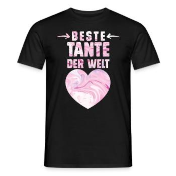 Weltbeste Tante Muttertag Beste Tante Aunties - Männer T-Shirt - Schwarz - Vorne - AI Model Male 178 light (178cm)