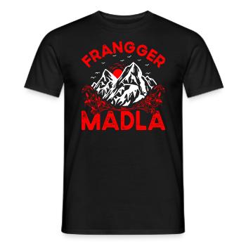 Fränkisch Franker Madla - Männer T-Shirt - Schwarz - Vorne - AI Model Male 178 light (178cm)