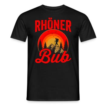 Rhöner Bub - Männer T-Shirt - Schwarz - Vorne - AI Model Male 178 light (178cm)