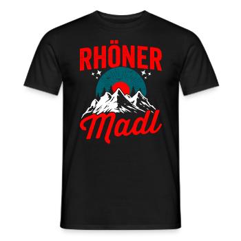 Rhöner Madl - Region Rhön Gebirge - Männer T-Shirt - Schwarz - Vorne - AI Model Male 178 light (178cm)