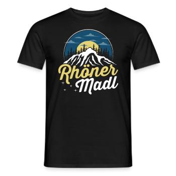 Rhöner Madl - Region Rhön Gebirge - Männer T-Shirt - Schwarz - Vorne - AI Model Male 178 light (178cm)