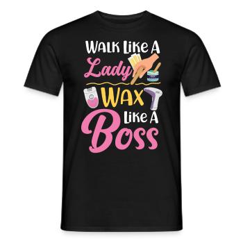 Cute Esthetician Skincare - Men's T-Shirt - black - Front - AI Model Male 178 light (178cm)