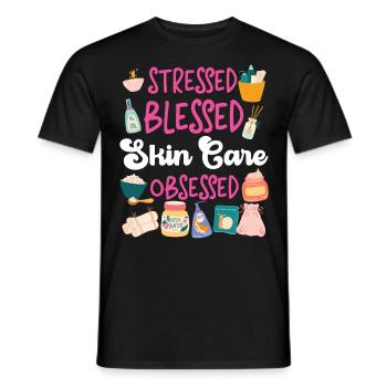 Cute Licensed Esthetician Skincare - Männer T-Shirt - Schwarz - Vorne - AI Model Male 178 light (178cm)