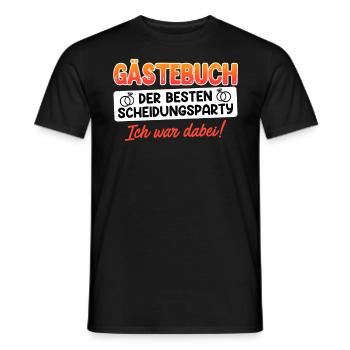 Scheidungsparty frisch geschieden Scheidung - Männer T-Shirt - Schwarz - Vorne - AI Model Male 178 light (178cm)