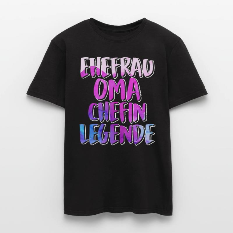 Oma Chefin Großmutter Muttertag Granny Ehefrau Männer T-Shirt