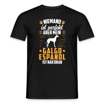 Galgo Espanol ist perfekt Spanischer Windhund - Männer T-Shirt - Schwarz - Vorne - AI Model Male 178 light (178cm)