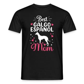 Meilleur Galgo Español Maman Lévrier espagnol - T-shirt homme - noir - Devant - AI Model Male 178 light (178cm)