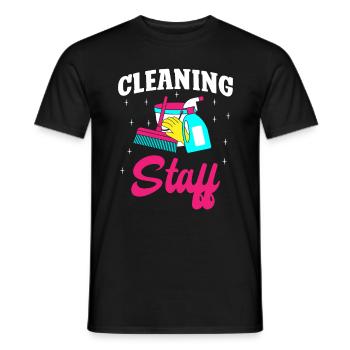 From 250km/h my broom pulls a little to the right - Men's T-Shirt - black - Front - AI Model Male 178 light (178cm)