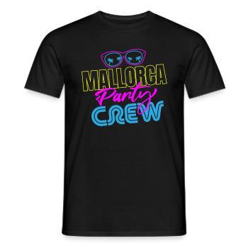 Malle Party Crew - Men's T-Shirt - black - Front - AI Model Male 178 light (178cm)