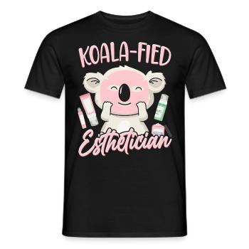 Cute Licensed Esthetician Skincare - Männer T-Shirt - Schwarz - Vorne - AI Model Male 178 light (178cm)