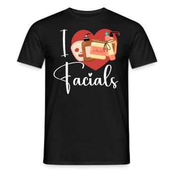 Cute Esthetician Skincare - Men's T-Shirt - black - Front - AI Model Male 178 light (178cm)