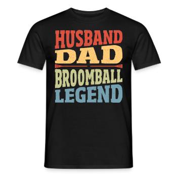 Mari Père Balai Légende Balai Balai - T-shirt homme - noir - Devant - AI Model Male 178 light (178cm)
