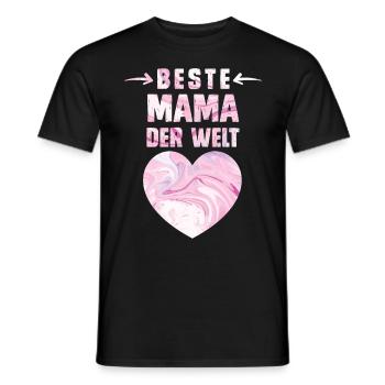 Beste Mama der Welt Muttertag weltbeste Mama - Männer T-Shirt - Schwarz - Vorne - AI Model Male 178 light (178cm)