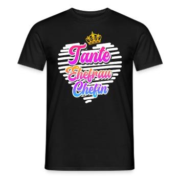 Tante Ehefrau Chefin Legende Muttertag Tanten - Männer T-Shirt - Schwarz - Vorne - AI Model Male 178 light (178cm)