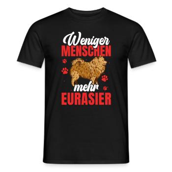 Mehr Eurasier Spitz Eurasian Dog - Männer T-Shirt - Schwarz - Vorne - AI Model Male 178 light (178cm)