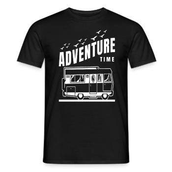 Camping Caravan Motorhome Camper Saying - Men's T-Shirt - black - Front - AI Model Male 178 light (178cm)