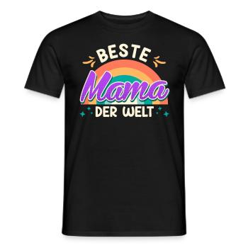 Coole Mama Muttertag weltbeste Mama Mothersday - Männer T-Shirt - Schwarz - Vorne - AI Model Male 178 light (178cm)