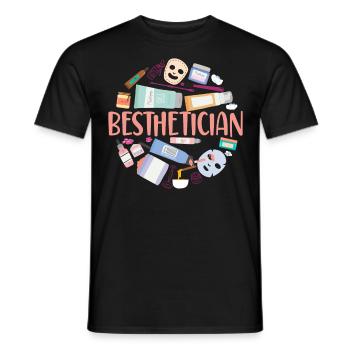 Cute Licensed Esthetician Skincare - Männer T-Shirt - Schwarz - Vorne - AI Model Male 178 light (178cm)