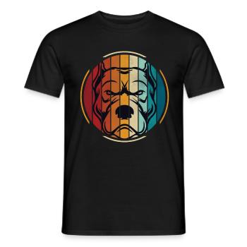 Bulldog anglais Bulldog Bulldogs - T-shirt homme - noir - Devant - AI Model Male 178 light (178cm)
