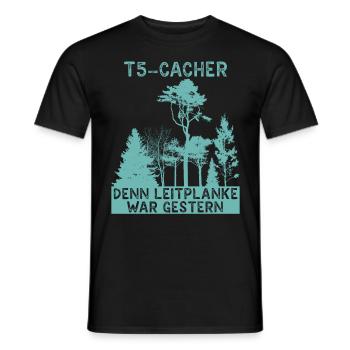 Geocache Geocacher GPS Schatzsuche Geocaching - Männer T-Shirt - Schwarz - Vorne - AI Model Male 178 light (178cm)