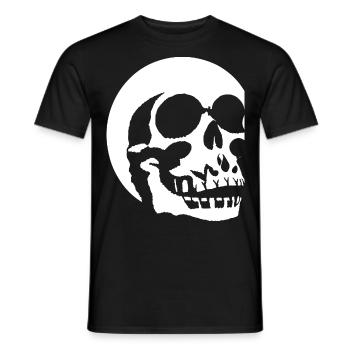Horror Skull Skull Art Skull Gothic Heavy Metal - Men's T-Shirt - black - Front - AI Model Male 178 light (178cm)
