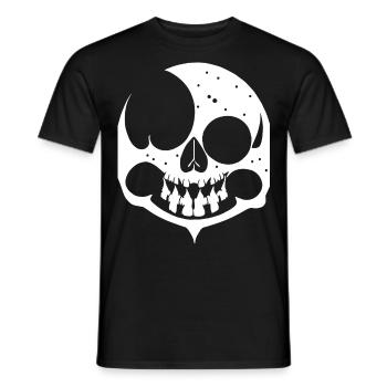 Horreur Crâne Crâne Art Crâne Gothique Heavy Metal - T-shirt homme - noir - Devant - AI Model Male 178 light (178cm)