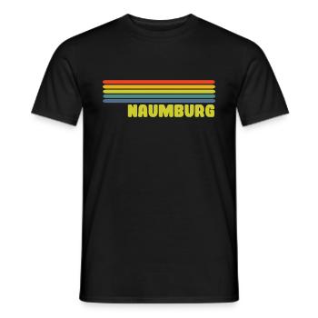 naumburg - Männer T-Shirt - Schwarz - Vorne - AI Model Male 178 light (178cm)